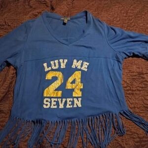 Cute Fringed Womens Top 3XL